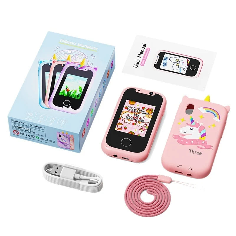 New Dual-Camera Touchscreen Kids Phone for Educational Early Learning