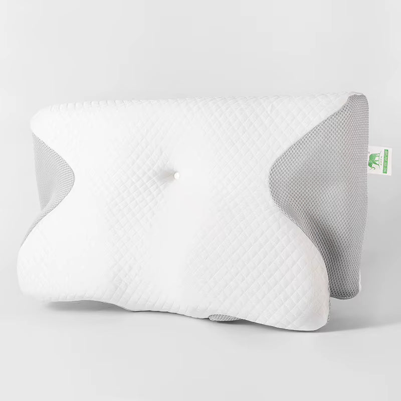 Ergonomic Cervical Support Memory Foam Pillow with Anti-Pull & Cooling Features Customizable Logo & Packaging Box