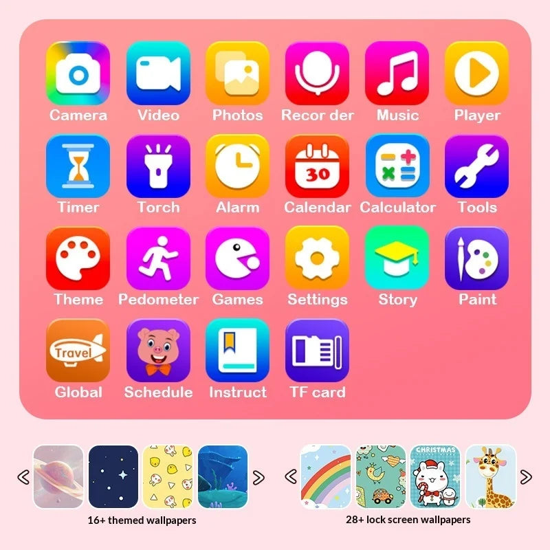 New Dual-Camera Touchscreen Kids Phone for Educational Early Learning