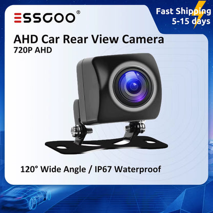 ESSGOO 720P AHD Rear View Camera Reversing Camera for Car Radio Car Acesssories Reverse Parking Monitor 6M Cable