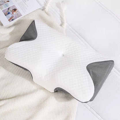 Ergonomic Cervical Support Memory Foam Pillow with Anti-Pull & Cooling Features Customizable Logo & Packaging Box