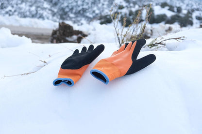 Waterproof Winter Work Gloves, Insulated, Windproof, Abrasion-Resistant, HPT Palm Coating