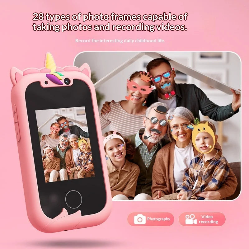 New Dual-Camera Touchscreen Kids Phone for Educational Early Learning